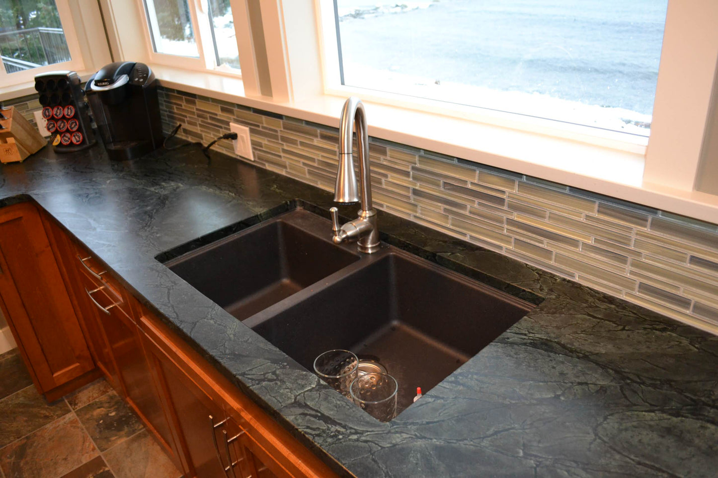 Seal Bay, BC - Silver Soapstone (oiled)
