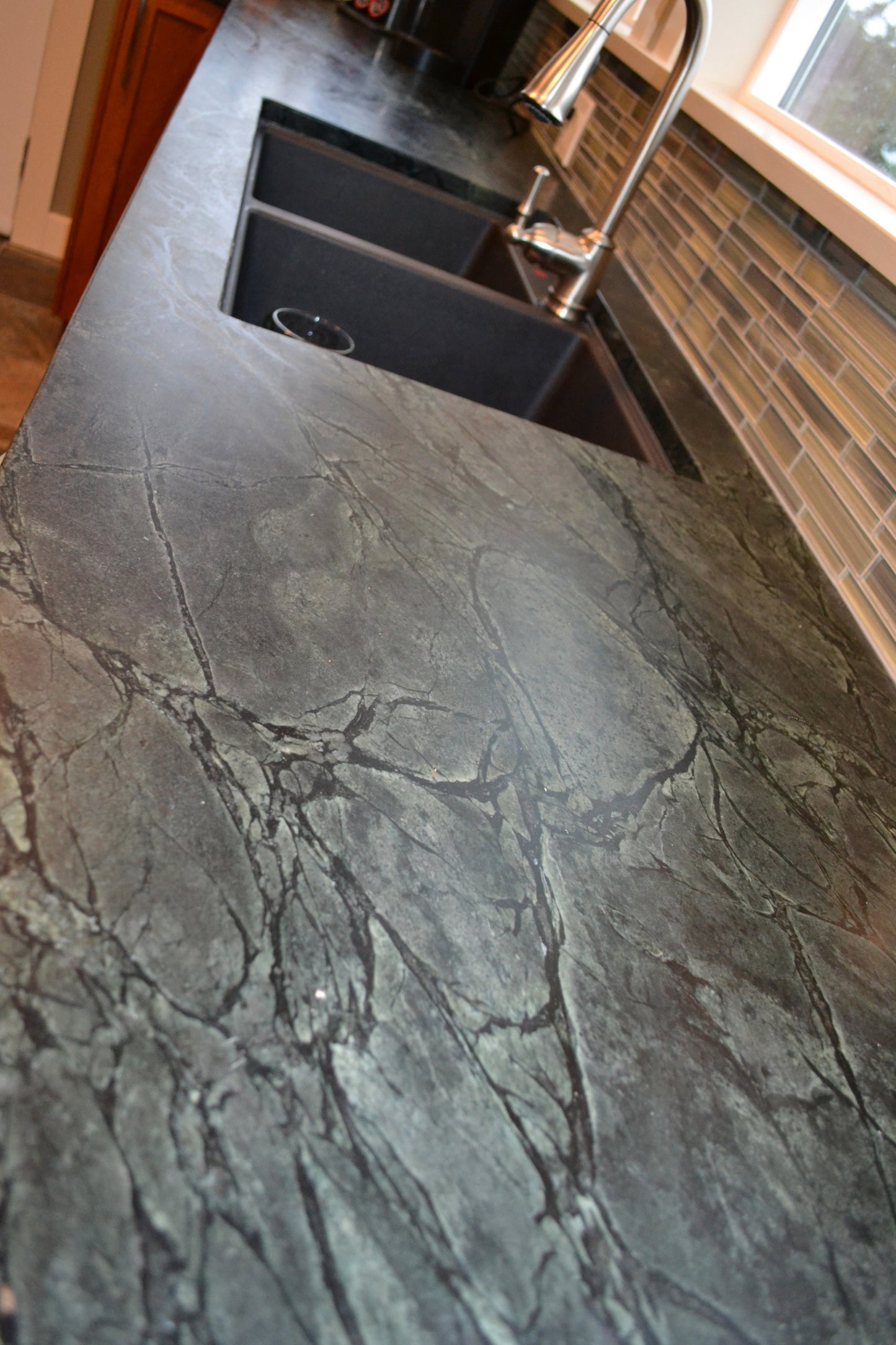 Seal Bay, BC - Silver Soapstone (oiled)