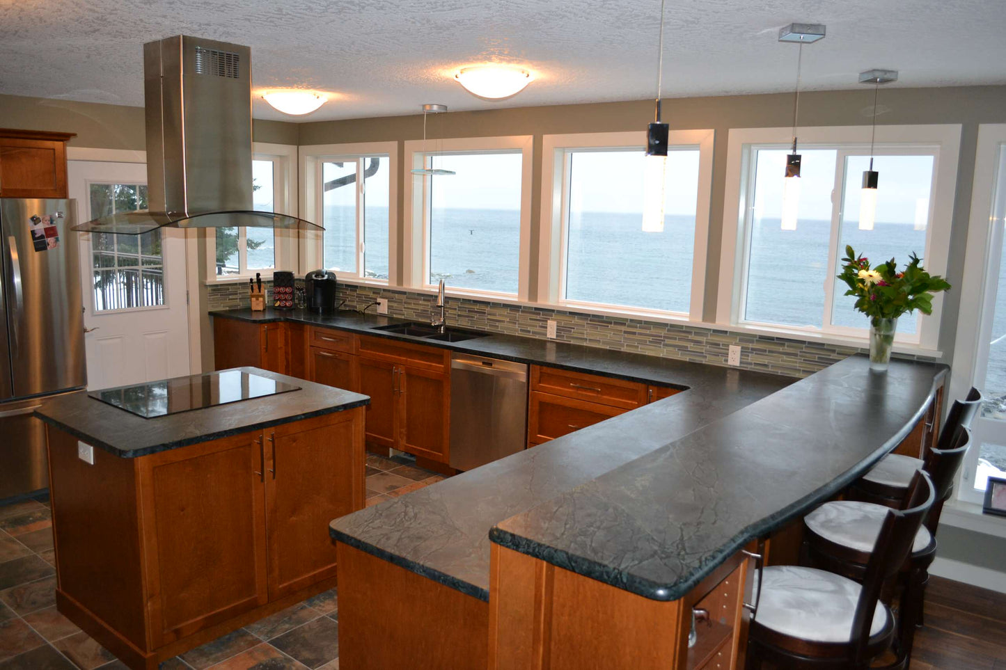 Seal Bay, BC - Silver Soapstone (oiled)